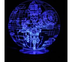 Beling 3D lampa, Death Star 2, 7 farebná S138 