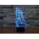 Beling 3D detská LED lampa, Hawkeye, nočné svetlo pre deti, 16 farieb S133 