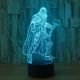 Beling 3D detská LED lampa, Thor, nočné svetlo pre deti, 16 farieb S132