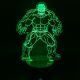 Beling 3D detská LED lampa, Hulk, nočné svetlo pre deti, 16 farieb S131