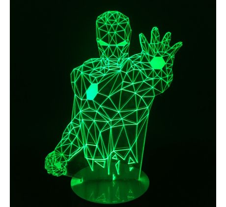 Beling 3D lampa, Iron Man 2, 7 farebná S129 