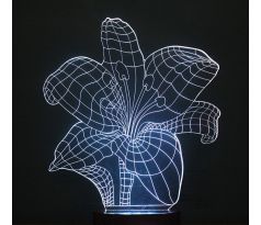 Beling 3D lampa, Kvet 2, 7 farebná S124 