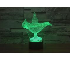 Beling 3D lampa, Aladinova lampa, 7 farebná S116 