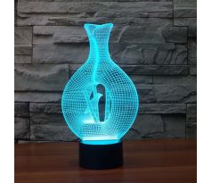 Beling 3D lampa, Vtáčik, 7 farebná S111