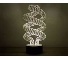 Beling 3D lampa, Špirála, 7 farebná S105