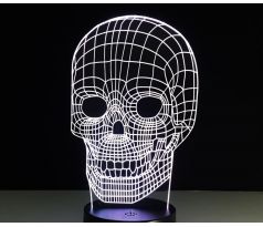 Beling 3D lampa, Lebka, 7 farebná S104