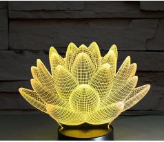 Beling 3D lampa, Kvet, 7 farebná S97
