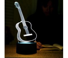 Beling 3D lampa, Gitara, 7 farebná S95