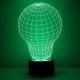 Beling 3D detská LED lampa, Žiarovka, nočné svetlo pre deti, 16 farieb S88 