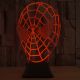 3D lampa Spider Man maska, 7 farebná S78 