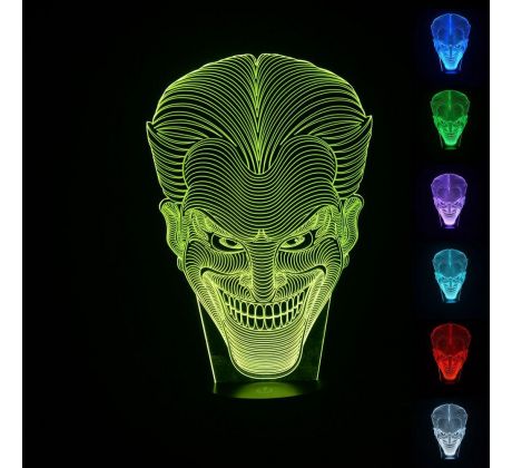 Beling 3D lampa, Joker, 7 farebná S71 