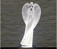 Beling 3D lampa, Anjel, 7 farebná S62