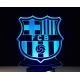 Beling 3D detská LED lampa, FCB Barcelona, nočné svetlo pre deti, 16 farieb S48 