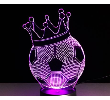 Beling 3D lampa, Kráľovská lopta, 7 farebná S47 
