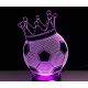 Beling 3D lampa, Kráľovská lopta, 7 farebná S47 