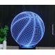 Beling 3D lampa, Basketbal, 7 farebná S40 