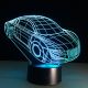 Beling 3D detská LED lampa, Super-šport, nočné svetlo pre deti, 16 farieb S38 