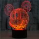 Beling 3D lampa, Mickey mouse, 7 farebná S26 