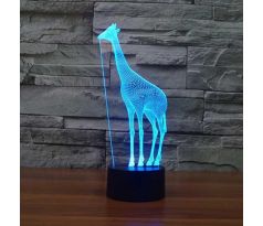 Beling 3D lampa, Žirafa, 7 farebná S24