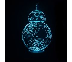 Beling 3D lampa, BB-8, 7 farebná S6 