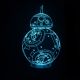 Beling 3D lampa, BB-8, 7 farebná S6 