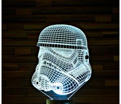 Beling 3D lampa, Stormtrooper, 7 farebná S3 
