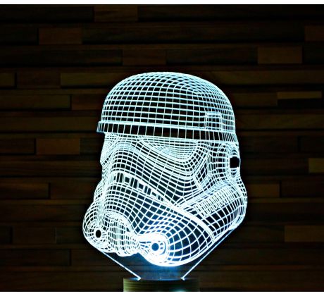Beling 3D lampa, Stormtrooper, 7 farebná S3 
