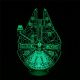 Beling 3D lampa, Millennium Falcon, 7 farebná S2 