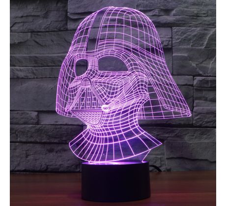 Beling 3D lampa, Darth Vader , 7 farebná S1