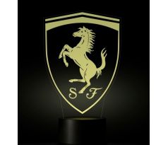 Beling 3D lampa, Ferrari logo, 7 farebná S208