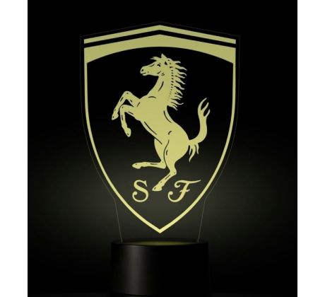 Beling 3D lampa, Ferrari logo, 7 farebná S208