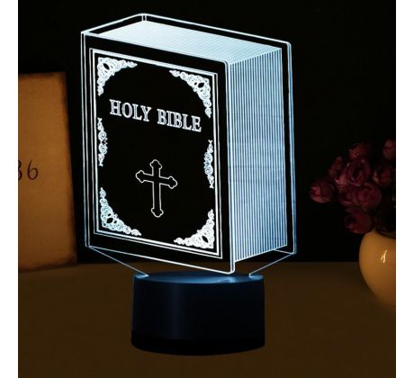 Beling 3D lampa, Biblia, 7 farebná S427