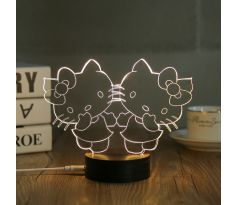 Beling detská lampa, Hello Kitty model 2 , 7 farebná S432