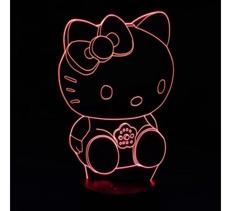 Beling detská lampa, Hello Kitty model 3 , 7 farebná S433