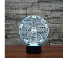 Beling 3D lampa, M.C.F.C lopta s logom , 7 farebná S467
