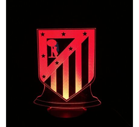 Beling 3D lampa, Club Atlético de Madrid , 7 farebná S468