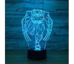 Beling 3D lampa, Wolverine, 7 farebná S471