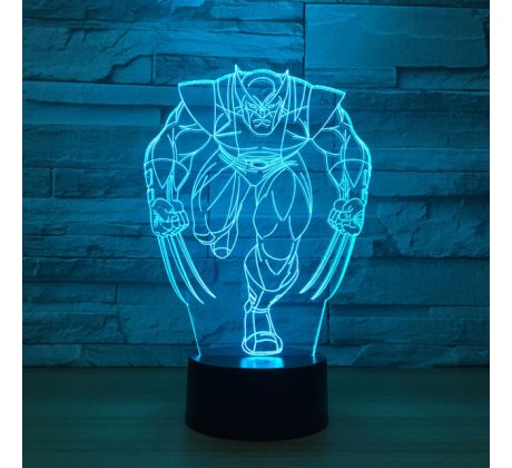 Beling 3D lampa, Wolverine, 7 farebná S471