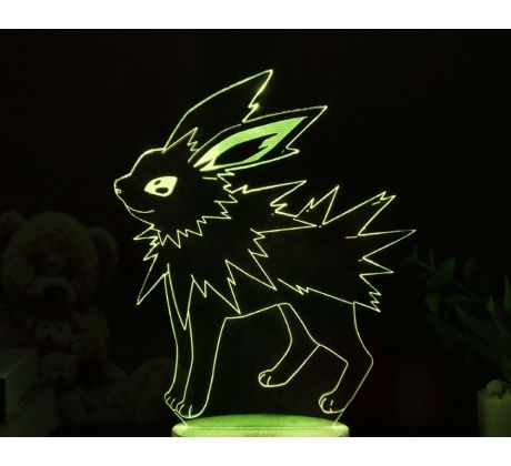 Beling 3D lampa, Jolteon, 7 farebná S479