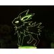 Beling 3D lampa, Jolteon, 7 farebná S479