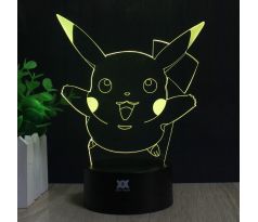 Beling 3D lampa,Pikachu 2, 7 farebná S480