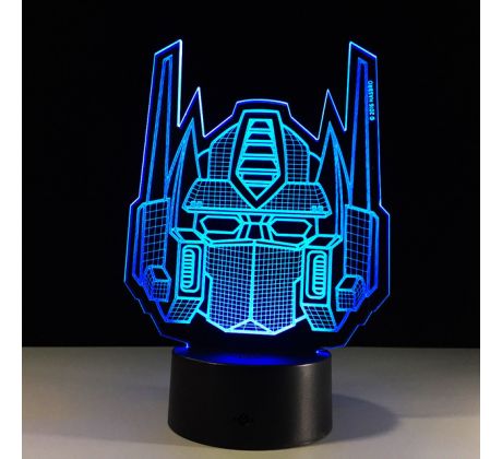 Beling 3D lampa, optimus prime maska , 7 farebná S486