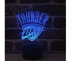 Beling 3D lampa, Oklahoma City Thunder, 7 farebná S495