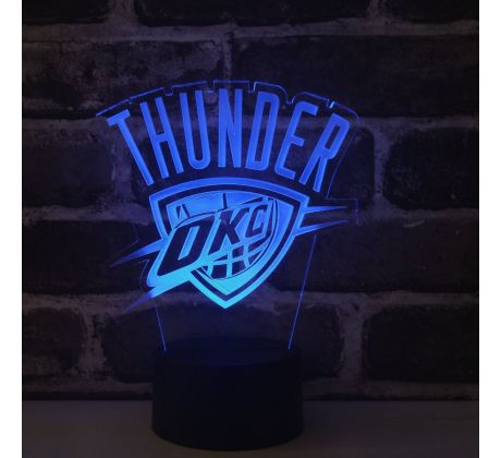 Beling 3D lampa, Oklahoma City Thunder, 7 farebná S495