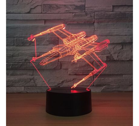 Beling Detská lampa, X-wing, 7 farebná QS472 