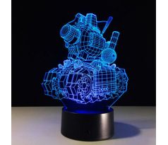 Beling Detská lampa, T-a-n-k, 7 farebná QS389