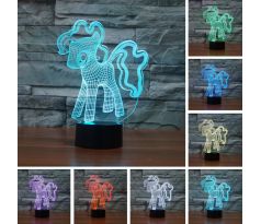 Beling Detská lampa, My Little Pony, 7 farebná QS237