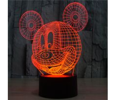 Beling Detská lampa, Mickey mouse, 7 farebná QS398 