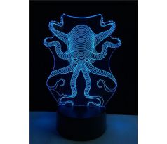 Beling Detská lampa, Chobotnica, 7 farebná QS399