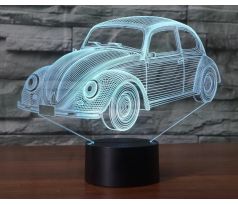 Beling Detská lampa, Volkswagen chrobák, 7 farebná QS252 